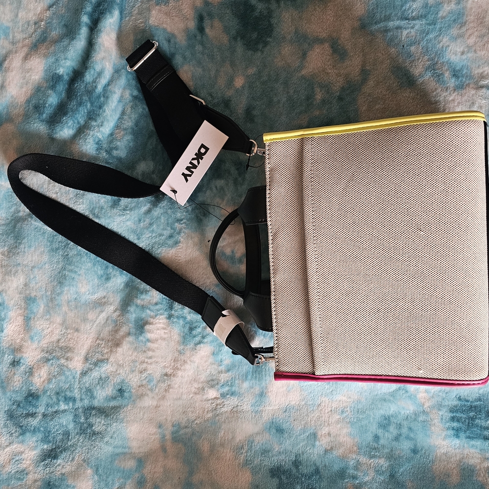 DKNY Beige and Black Women's Bag